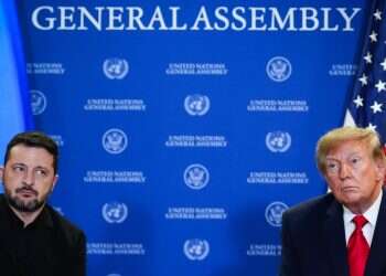 President Donald Trump meets with Ukraine's President Volodymyr Zelenskyy during the United Nations General Assembly, Sept. 22, 2026, at the UN headquarters Trump slams Zelenskyy, says Ukraine should 'get a new president'