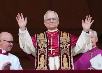 Cardinal Robert Prevost appears on the central loggia of St. Peter's Basilica after being chosen the 267th pontiff of the Roman Catholic Church, choosing the name of Pope Leo XIV, at the Vatican, Thursday, May 8, 2025 Vatican reveals Pope Leo underwent lung cancer surgery in Rome