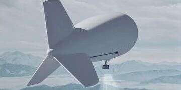 Tactical radar mounted on an aerostat. Photo: IAI Israel Aerospace Industries unveils new radar system with 360-degree detection