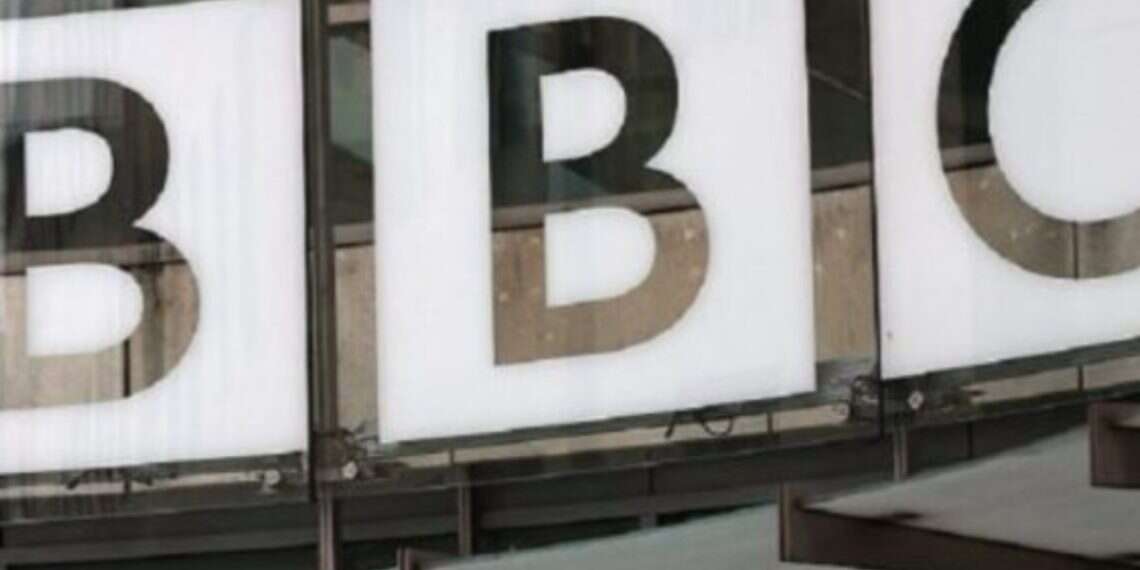 The company's logo at the entrance of the British Broadcasting Company BBC's headquarters in London, Britain, August 1, 2024 Lawmakers demand BBC antisemitism investigation