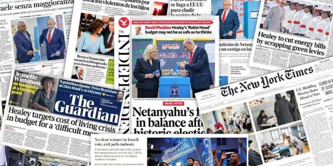 The world reacts to Israel’s exit polls: No clear winner, Eisenkot’s bloc leads in seats Global media highlights deadlock and anti-Netanyahu bloc advantage following Israeli election exit polls