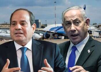 Netanyahu, el-Sisi. Photo: Yonatan Sindel/Flash90 New questions over Egyptian intelligence chief's Israel visit before Oct. 7