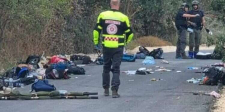 Near the scene in the Ramim Ridge area When the unthinkable becomes ordinary