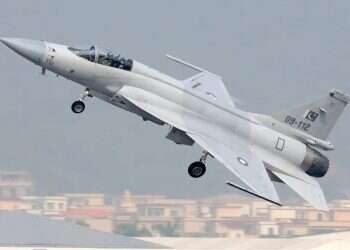 A JF-17 fighter jet of the Pakistani Air Force (Wikipedia) Houthi strike hits passenger plane at Riyadh's main airport